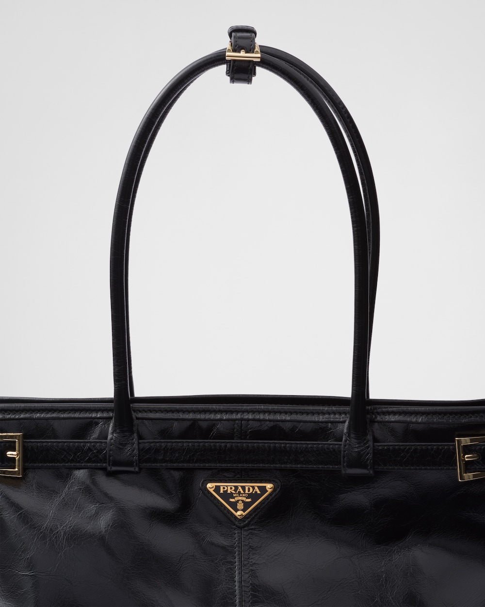 Prada Bonnie Extra Large Leather Handbag - Image 4